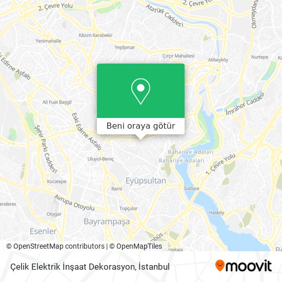 Çelik Elektrik İnşaat Dekorasyon harita