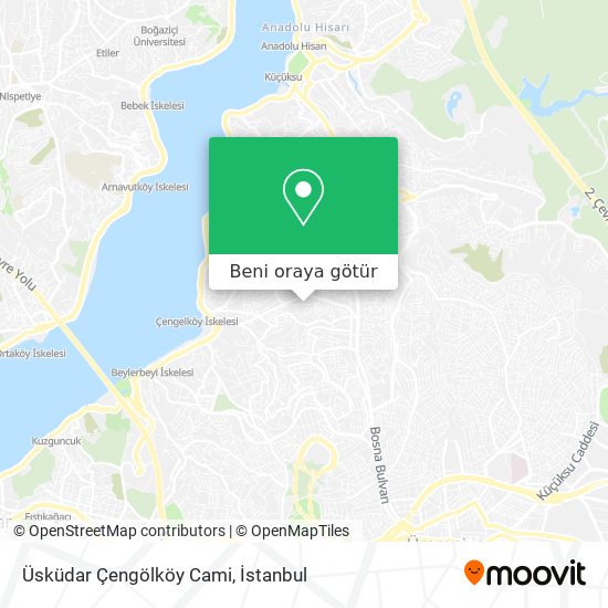 Üsküdar Çengölköy Cami harita