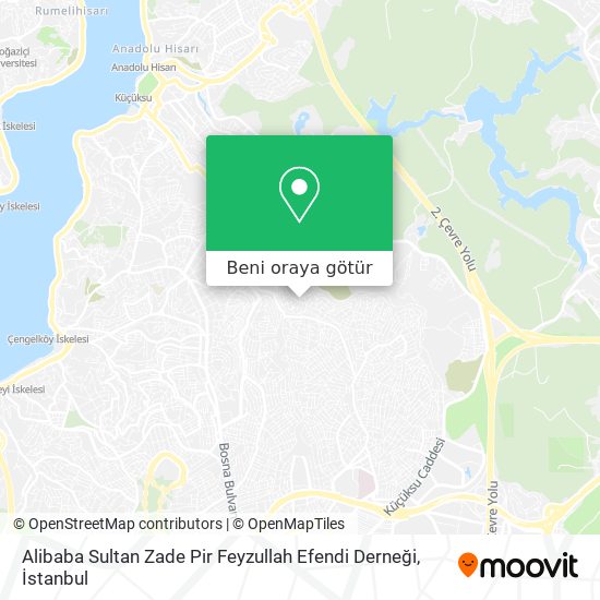 Alibaba Sultan Zade Pir Feyzullah Efendi Derneği harita