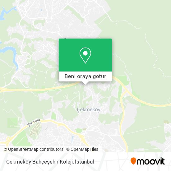 Çekmeköy Bahçeşehir Koleji harita