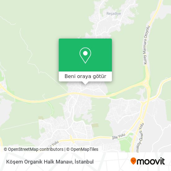 Köşem Organik Halk Manavı harita