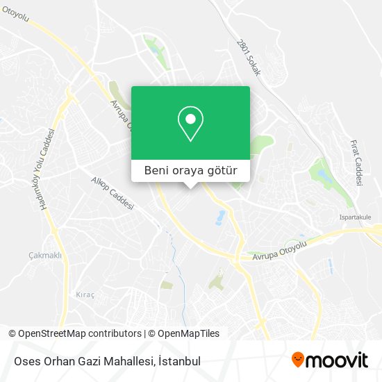 Oses Orhan Gazi Mahallesi harita