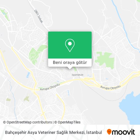 Bahçeşehir Asya Veteriner Sağlik Merkezi harita
