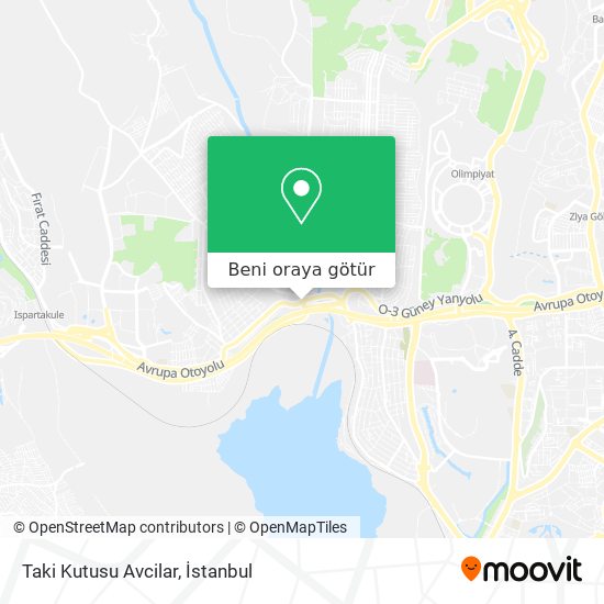 Taki Kutusu Avcilar harita