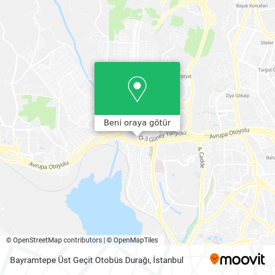 Bayramtepe Üst Geçit Otobüs Durağı harita