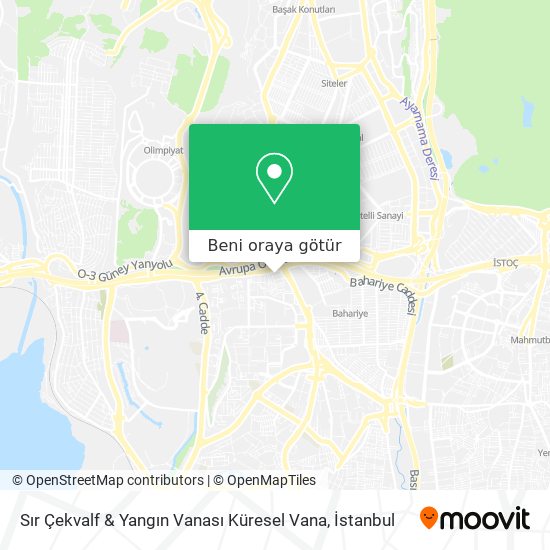 Sır Çekvalf & Yangın Vanası Küresel Vana harita