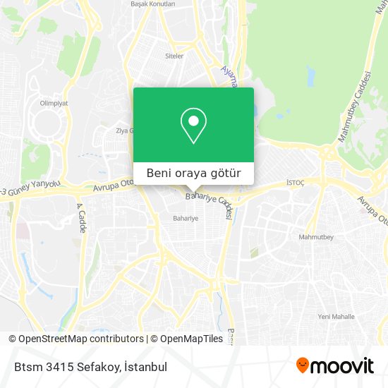 Btsm 3415 Sefakoy harita