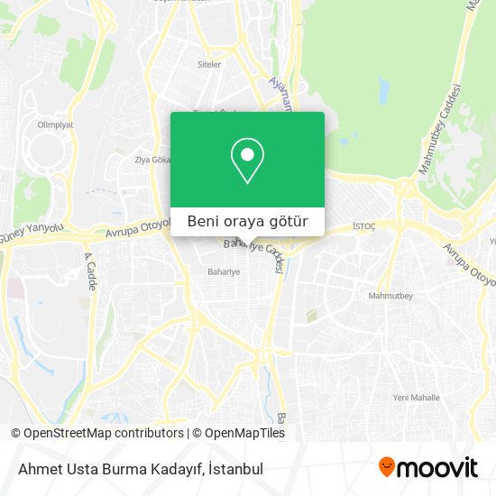 Ahmet Usta Burma Kadayıf harita