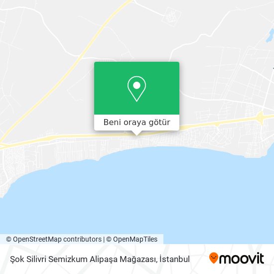 Şok Silivri Semizkum Alipaşa Mağazası harita