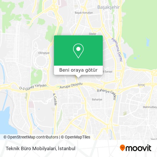 Teknik Büro Mobilyalari harita