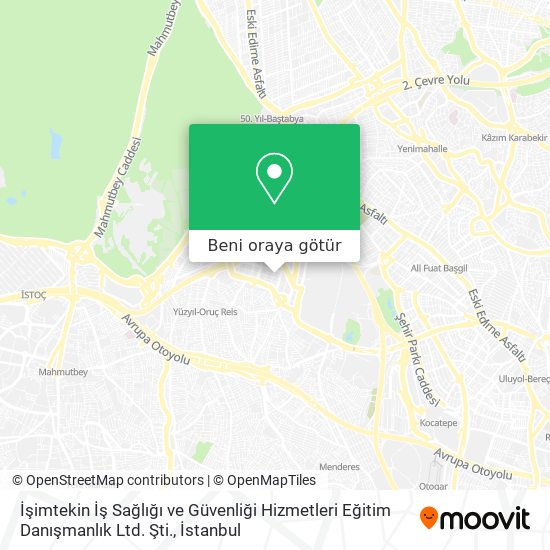 İşimtekin İş Sağlığı ve Güvenliği Hizmetleri Eğitim Danışmanlık Ltd. Şti. harita