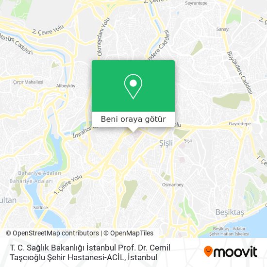 T. C. Sağlık Bakanlığı İstanbul Prof. Dr. Cemil Taşcıoğlu Şehir Hastanesi-ACİL harita
