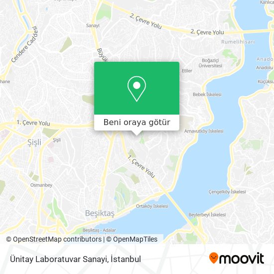Ünitay Laboratuvar Sanayi harita