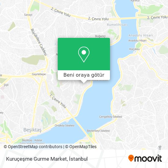 Kuruçeşme Gurme Market harita