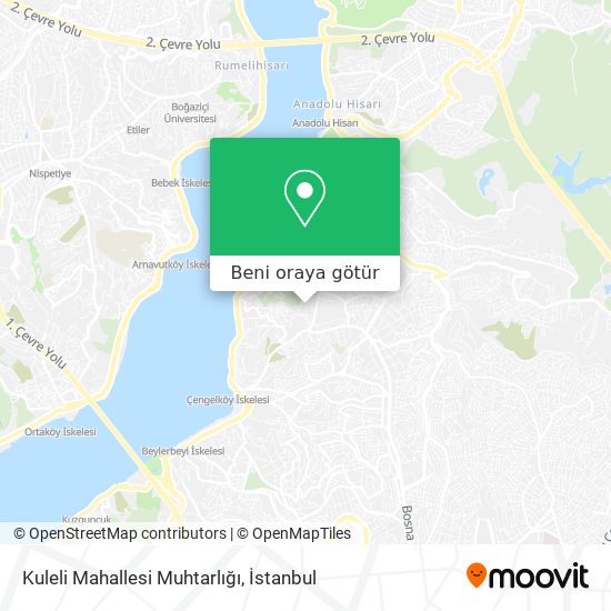 Kuleli Mahallesi Muhtarlığı harita