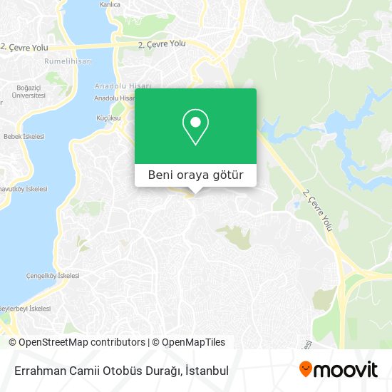 Errahman Camii Otobüs Durağı harita