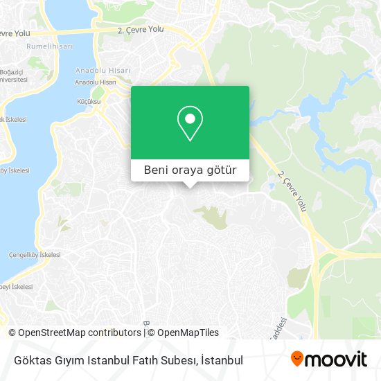 Göktas Gıyım Istanbul Fatıh Subesı harita