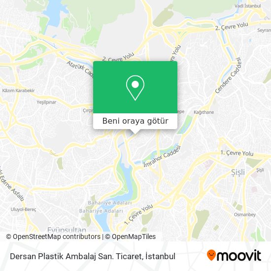 Dersan Plastik Ambalaj San. Ticaret harita