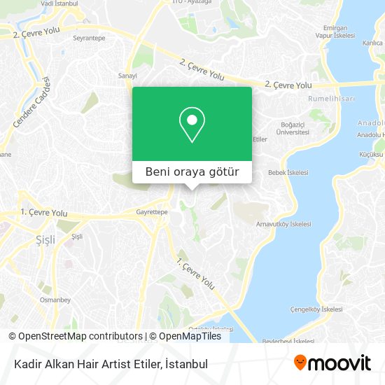 Kadir Alkan Hair Artist Etiler harita