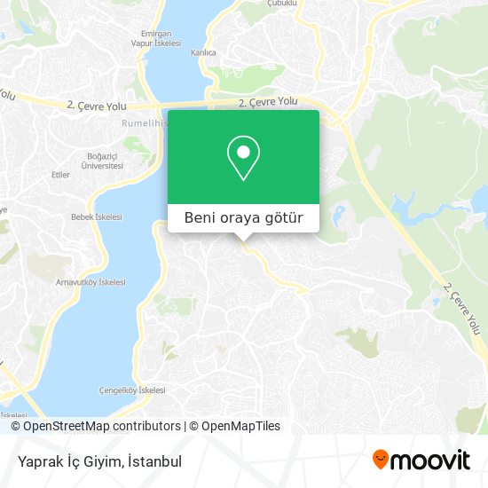 Yaprak İç Giyim harita