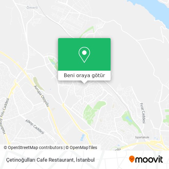 Çetinoğulları Cafe Restaurant harita