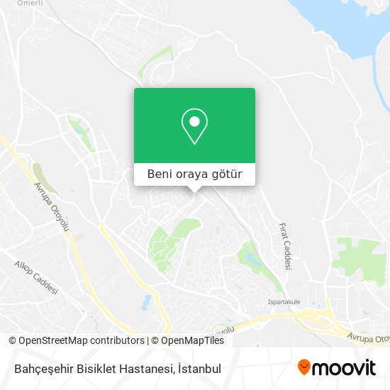 Bahçeşehir Bisiklet Hastanesi harita
