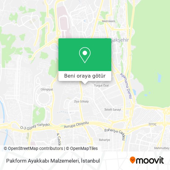 Pakform Ayakkabı Malzemeleri harita