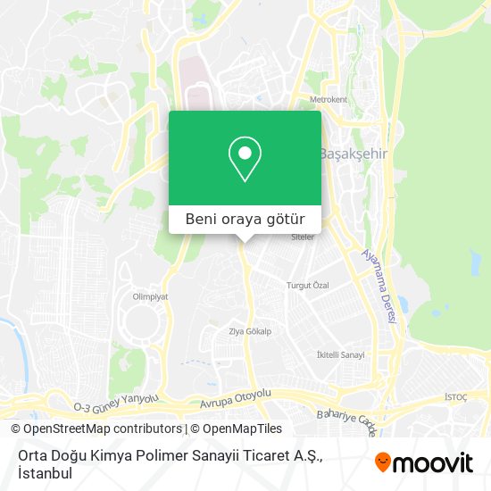 Orta Doğu Kimya Polimer Sanayii Ticaret A.Ş. harita
