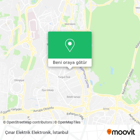 Çınar Elektrik Elektronik harita