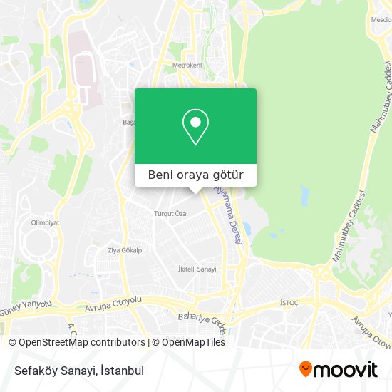Sefaköy Sanayi harita