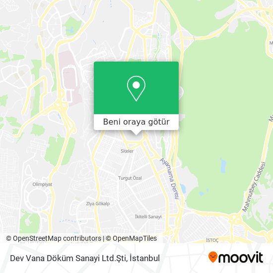 Dev Vana Döküm Sanayi Ltd.Şti harita