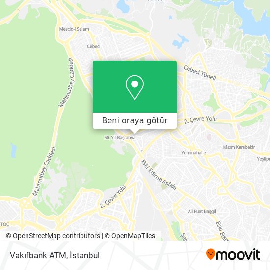 Vakıfbank ATM harita
