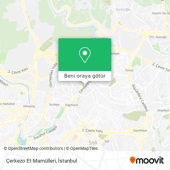 Çerkezo Et Mamülleri harita