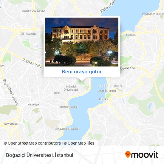 Boğaziçi Üniversitesi harita