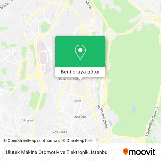 Ulutek Makina Otomotiv ve Elektronik harita