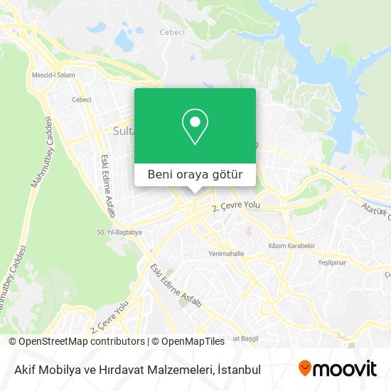 Akif Mobilya ve Hırdavat Malzemeleri harita