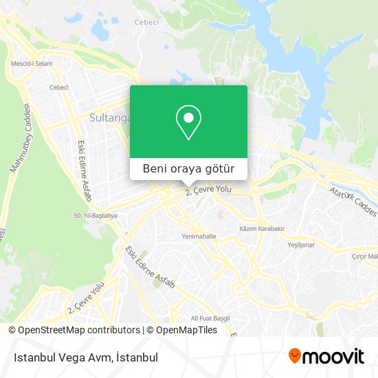 Istanbul Vega Avm harita