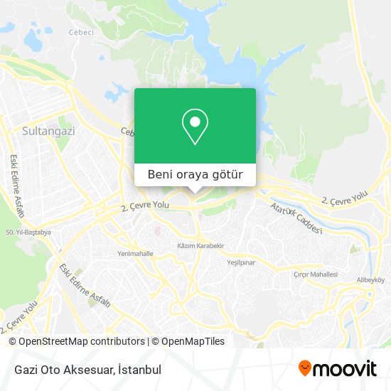 Gazi Oto Aksesuar harita