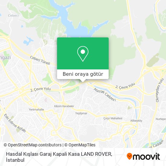 Hasdal Kışlası Garaj Kapali Kasa LAND ROVER harita