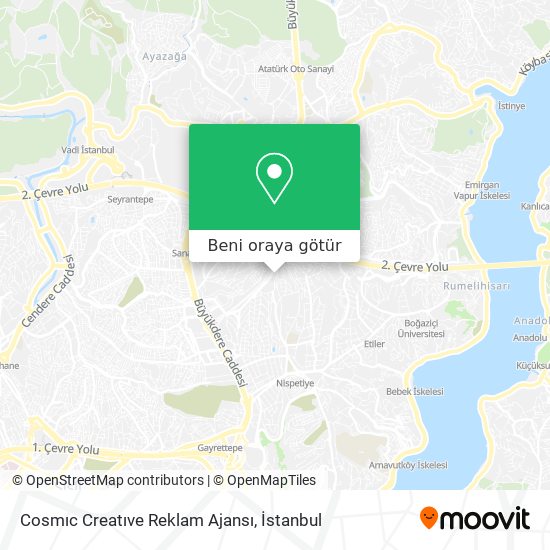 Cosmıc Creatıve Reklam Ajansı harita