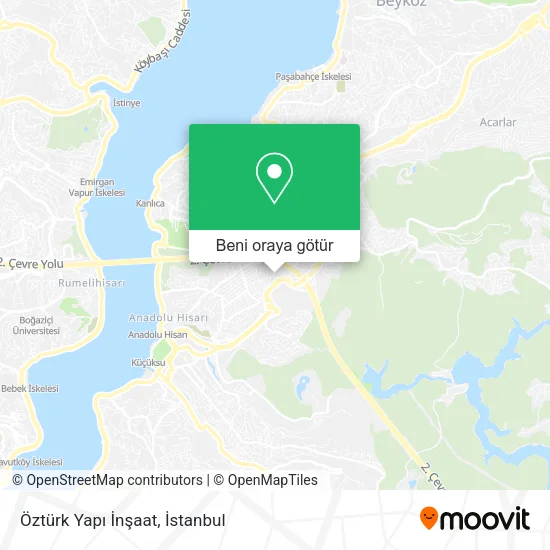 Öztürk Yapı İnşaat harita