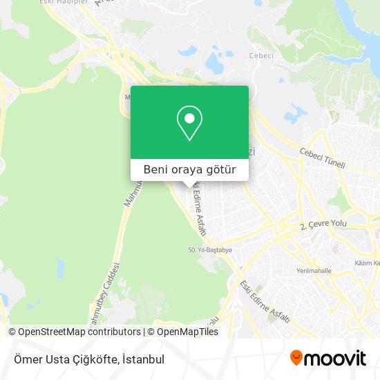 Ömer Usta Çiğköfte harita