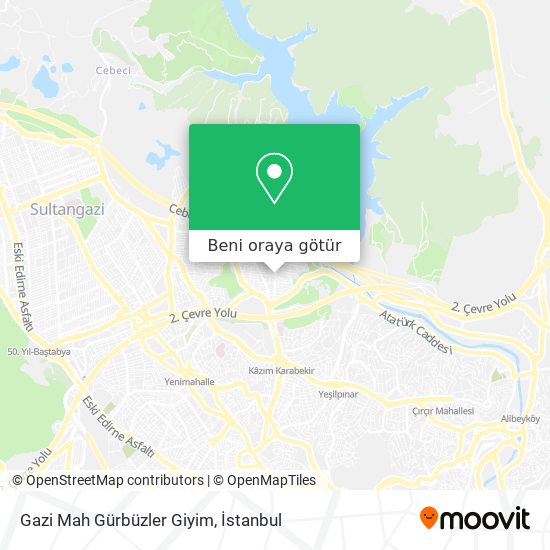 Gazi Mah Gürbüzler Giyim harita