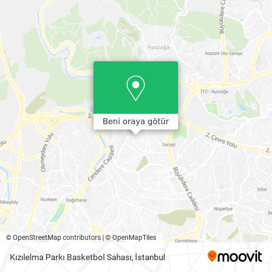 Kızılelma Parkı Basketbol Sahası harita