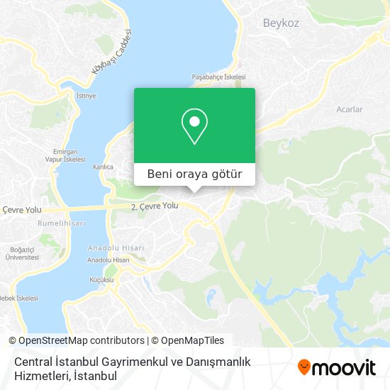 Central İstanbul Gayrimenkul ve Danışmanlık Hizmetleri harita