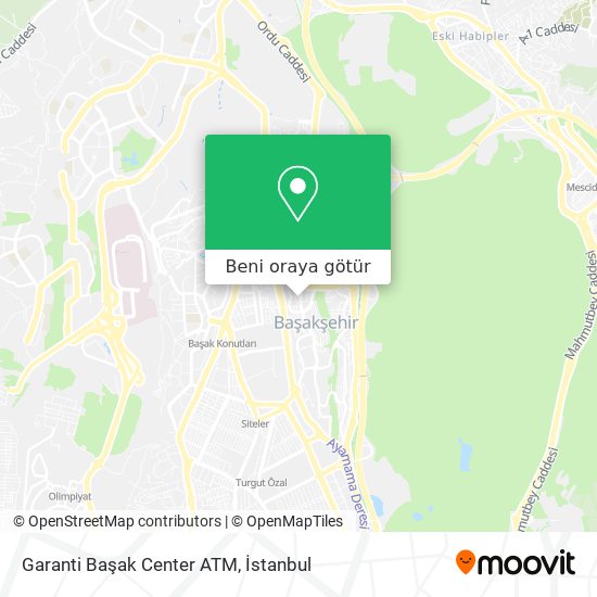 Garanti Başak Center ATM harita