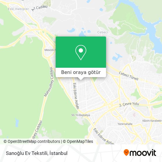Sanoğlu Ev Tekstili harita