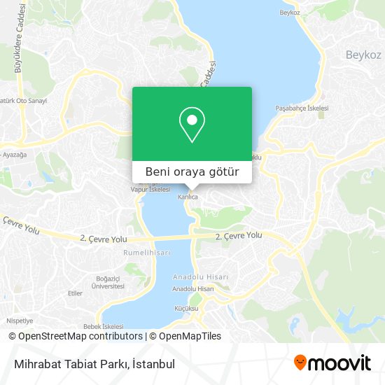 Mihrabat Tabiat Parkı harita