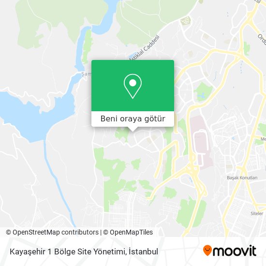 Kayaşehir 1 Bölge Site Yönetimi harita