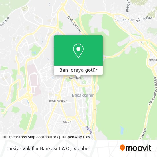 Türkiye Vakıflar Bankası T.A.O. harita